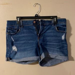 Old navy blue Jean shorts
